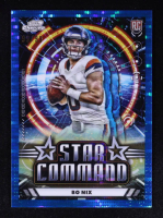 Bo Nix 2024 Topps Cosmic Chrome Star Command Blue Moon Refractors #SC7 #99/99 RC at PristineAuction.com