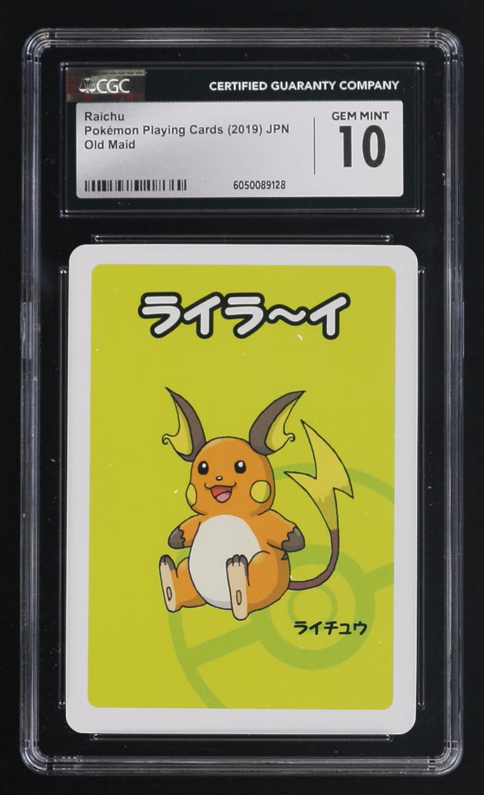 Raichu 2019 Pokemon Play Cards Old Maid Japanese #NNO (CGC 10) at PristineAuction.com Raichu 2019 Pokemon Play Cards Old Maid Japanese #NNO (CGC 10) at PristineAuction.com