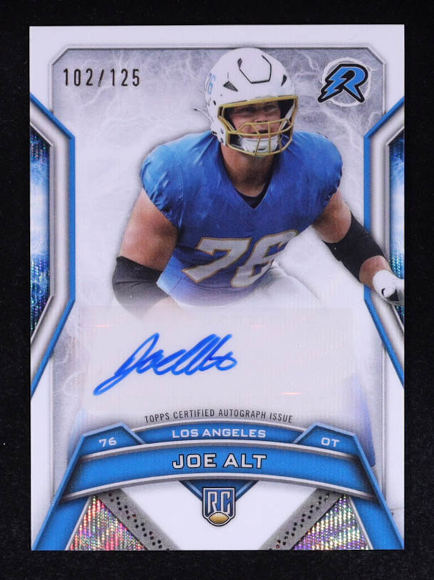 Joe Alt 2024 Topps Resurgence Resurgence Rookie Signatures White Surge #RRSJA #102/125 RC at PristineAuction.com Joe Alt 2024 Topps Resurgence Resurgence Rookie Signatures White Surge #RRSJA #102/125 RC at PristineAuction.com