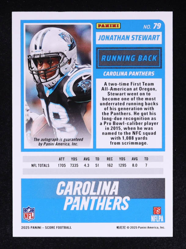 Jonathan Stewart 2025 Score Signatures Green #79 at PristineAuction.com Jonathan Stewart 2025 Score Signatures Green #79 at PristineAuction.com