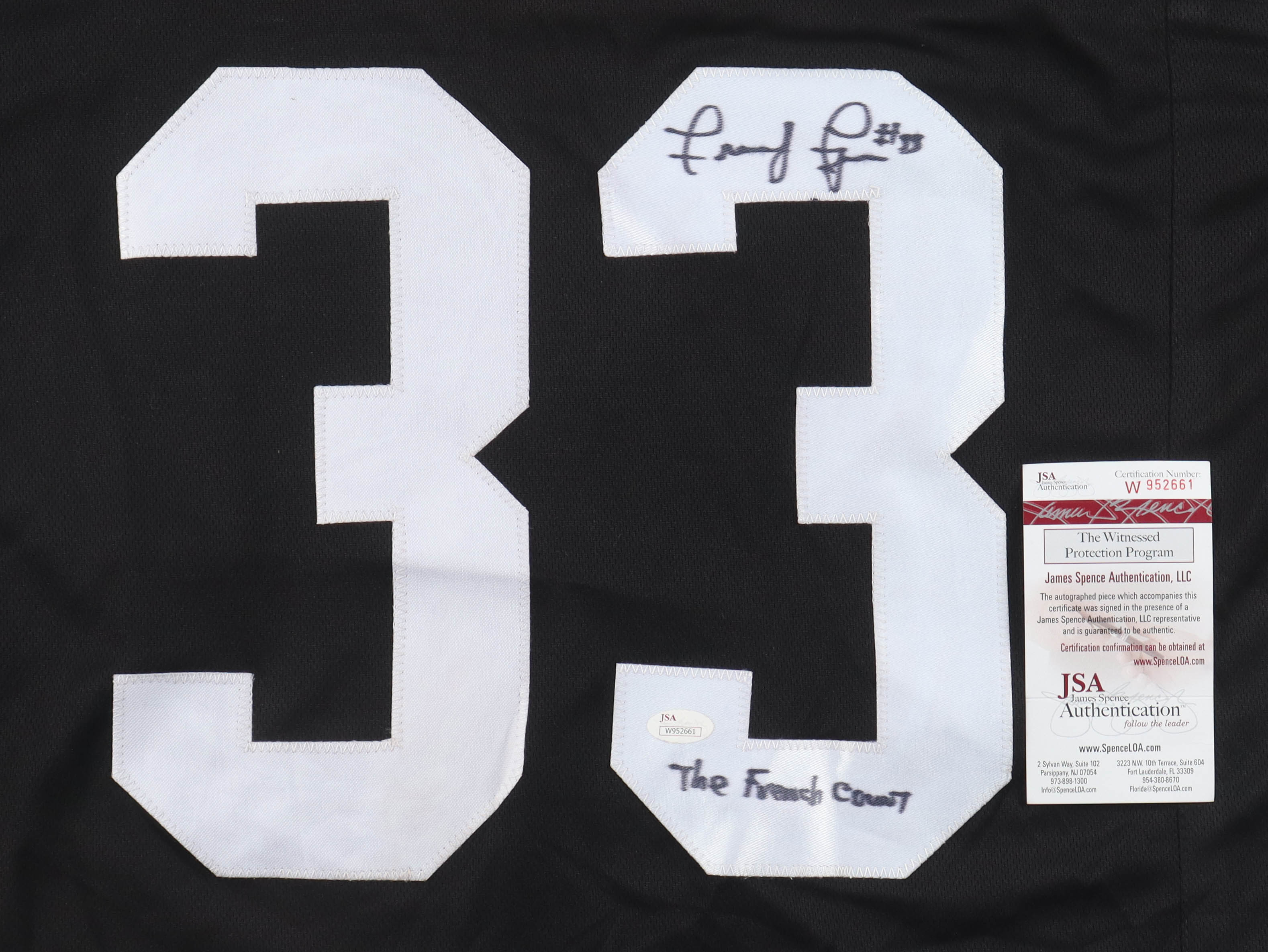 John "Frenchy" Fuqua Signed Jersey Inscribed "The French Count" (JSA) at PristineAuction.com John "Frenchy" Fuqua Signed Jersey Inscribed "The French Count" (JSA) at PristineAuction.com