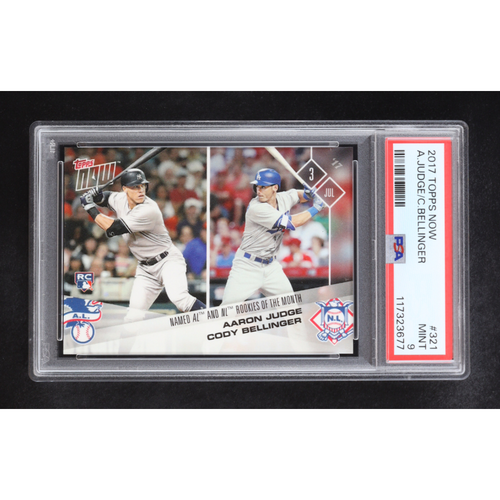 Aaron Judge / Cody Bellinger 2017 Topps Now #321 (PSA 9) at PristineAuction.com Aaron Judge / Cody Bellinger 2017 Topps Now #321 (PSA 9) at PristineAuction.com