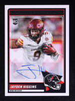 Jayden Higgins 2025 Score Rookie Signatures #55 RC at PristineAuction.com