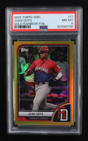 Juan Soto 2023 Topps World Baseball Classic Gold Rainbow Foil #11 #14/50 (PSA 8) at PristineAuction.com