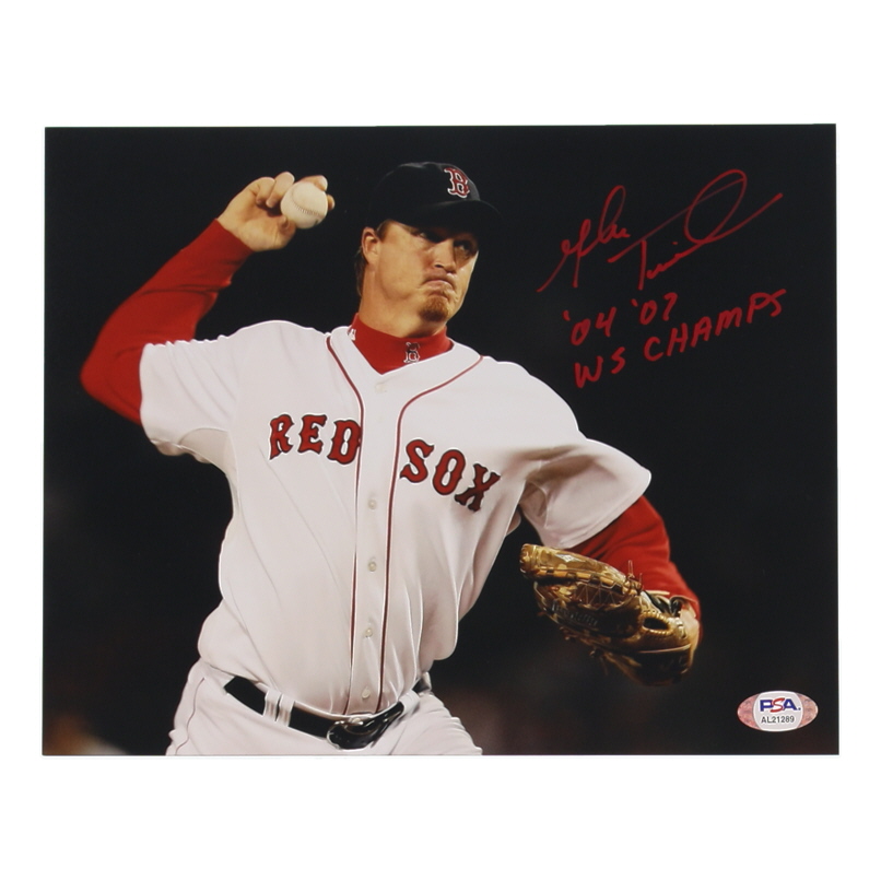Mike Timlin Signed Red Sox 8x10 Photo Inscribed "'04 '07 WS Champs" (PSA) at PristineAuction.com Mike Timlin Signed Red Sox 8x10 Photo Inscribed "'04 '07 WS Champs" (PSA) at PristineAuction.com