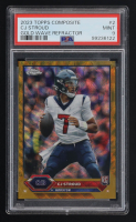 CJ Stroud 2023 Topps Composite Gold Wave Refractor #2 #34/50 RC (PSA 9) at PristineAuction.com