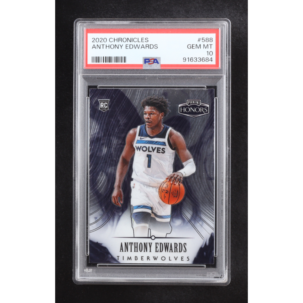 Anthony Edwards 2020 Panini Chronicles Honors #588 RC (PSA 10) at PristineAuction.com