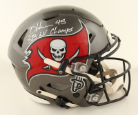 Devin White Signed Buccaneers Full-Size Authentic On-Field SpeedFlex Helmet Inscribed "SB LV Champs" (Beckett) at PristineAuction.com