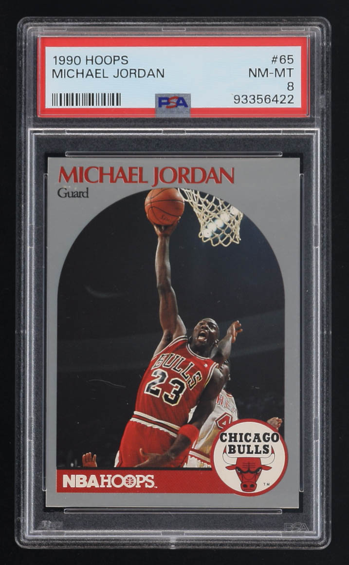 Michael Jordan 1990 Hoops #65 (PSA 8) at PristineAuction.com Michael Jordan 1990 Hoops #65 (PSA 8) at PristineAuction.com