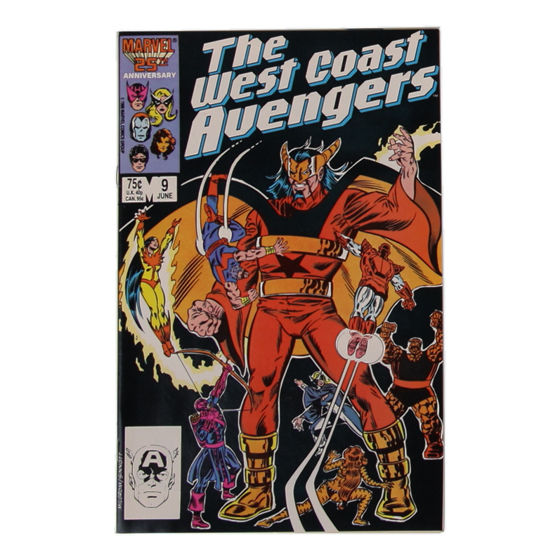 1986 "The West Coast Avengers" Issue #9 Marvel Comic Book at PristineAuction.com 1986 "The West Coast Avengers" Issue #9 Marvel Comic Book at PristineAuction.com