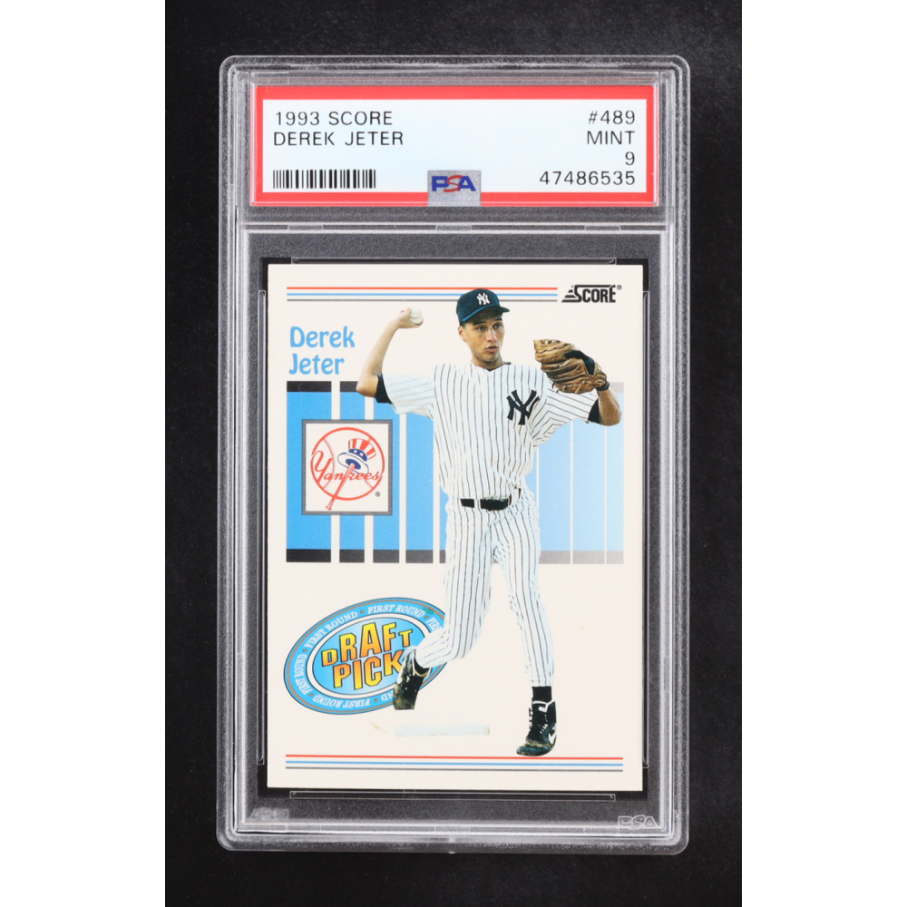 Derek Jeter 1993 Score #489 RC (PSA 9) at PristineAuction.com Derek Jeter 1993 Score #489 RC (PSA 9) at PristineAuction.com