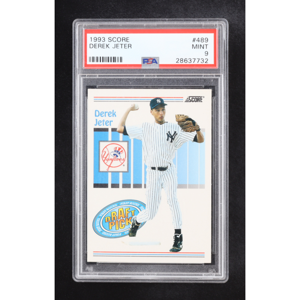 Derek Jeter 1993 Score #489 RC (PSA 9) at PristineAuction.com Derek Jeter 1993 Score #489 RC (PSA 9) at PristineAuction.com