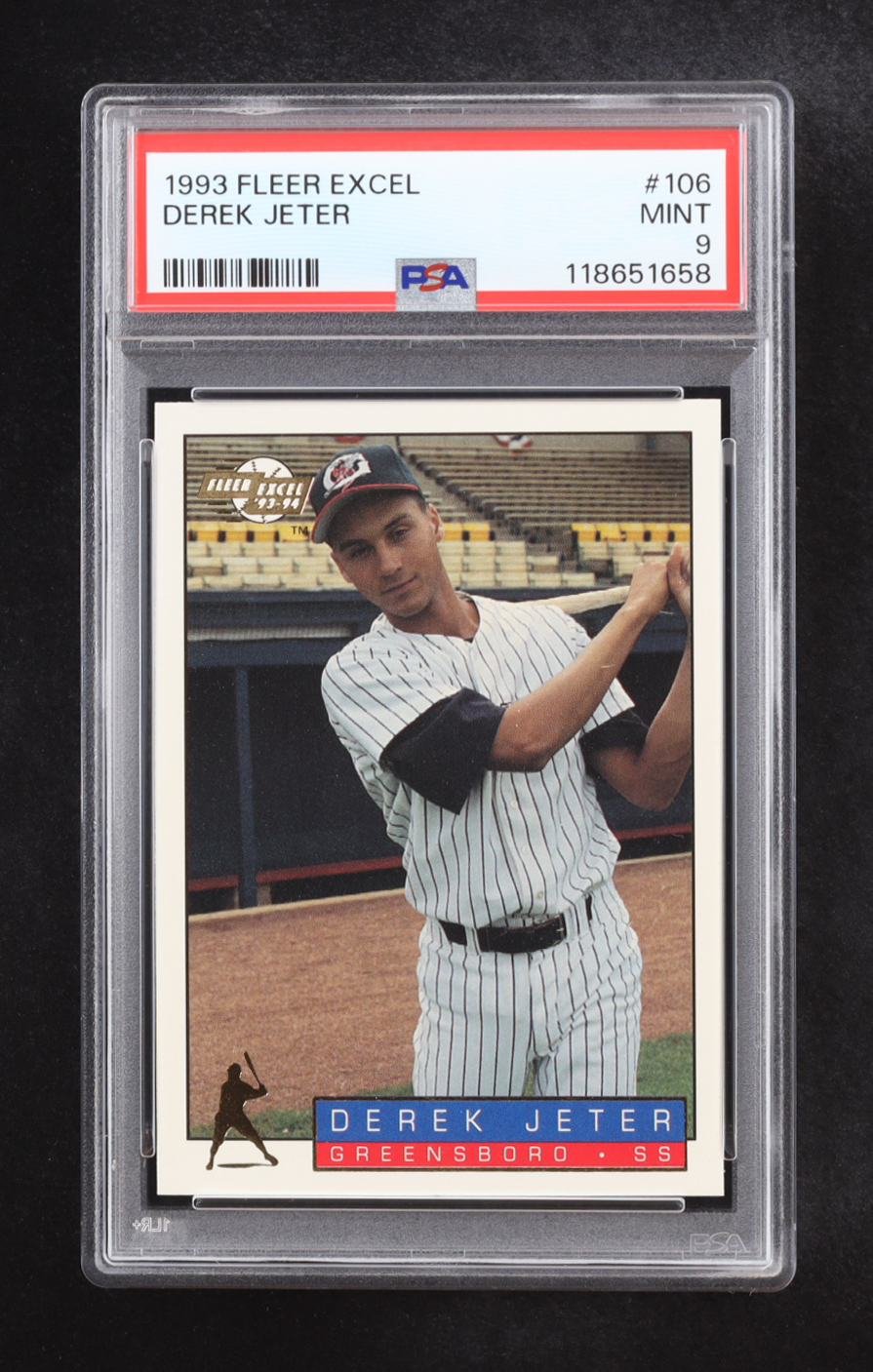 Derek Jeter 1993-94 Fleer Excel #106 RC (PSA 9) at PristineAuction.com Derek Jeter 1993-94 Fleer Excel #106 RC (PSA 9) at PristineAuction.com