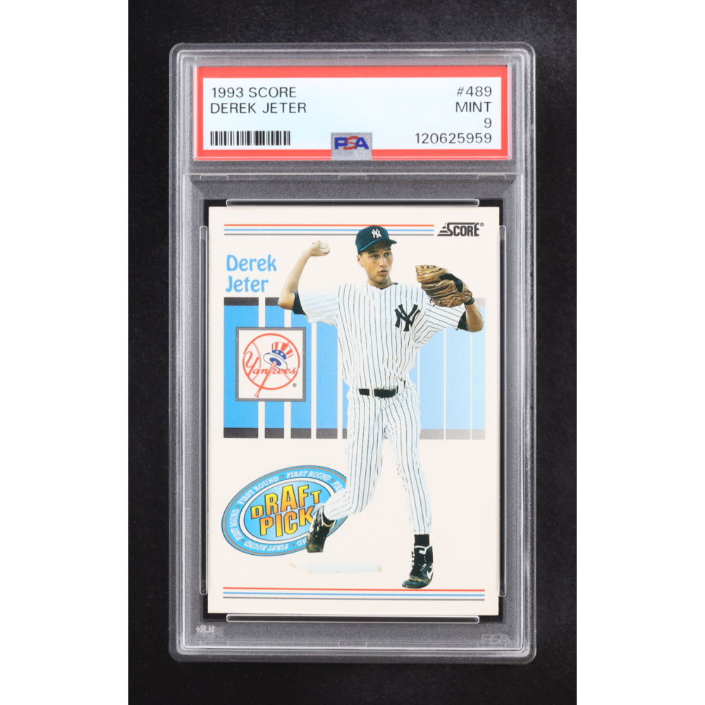 Derek Jeter 1993 Score #489 RC (PSA 9) at PristineAuction.com Derek Jeter 1993 Score #489 RC (PSA 9) at PristineAuction.com