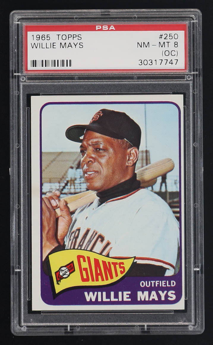 Willie Mays 1965 Topps #250 (PSA 8) (OC) at PristineAuction.com Willie Mays 1965 Topps #250 (PSA 8) (OC) at PristineAuction.com