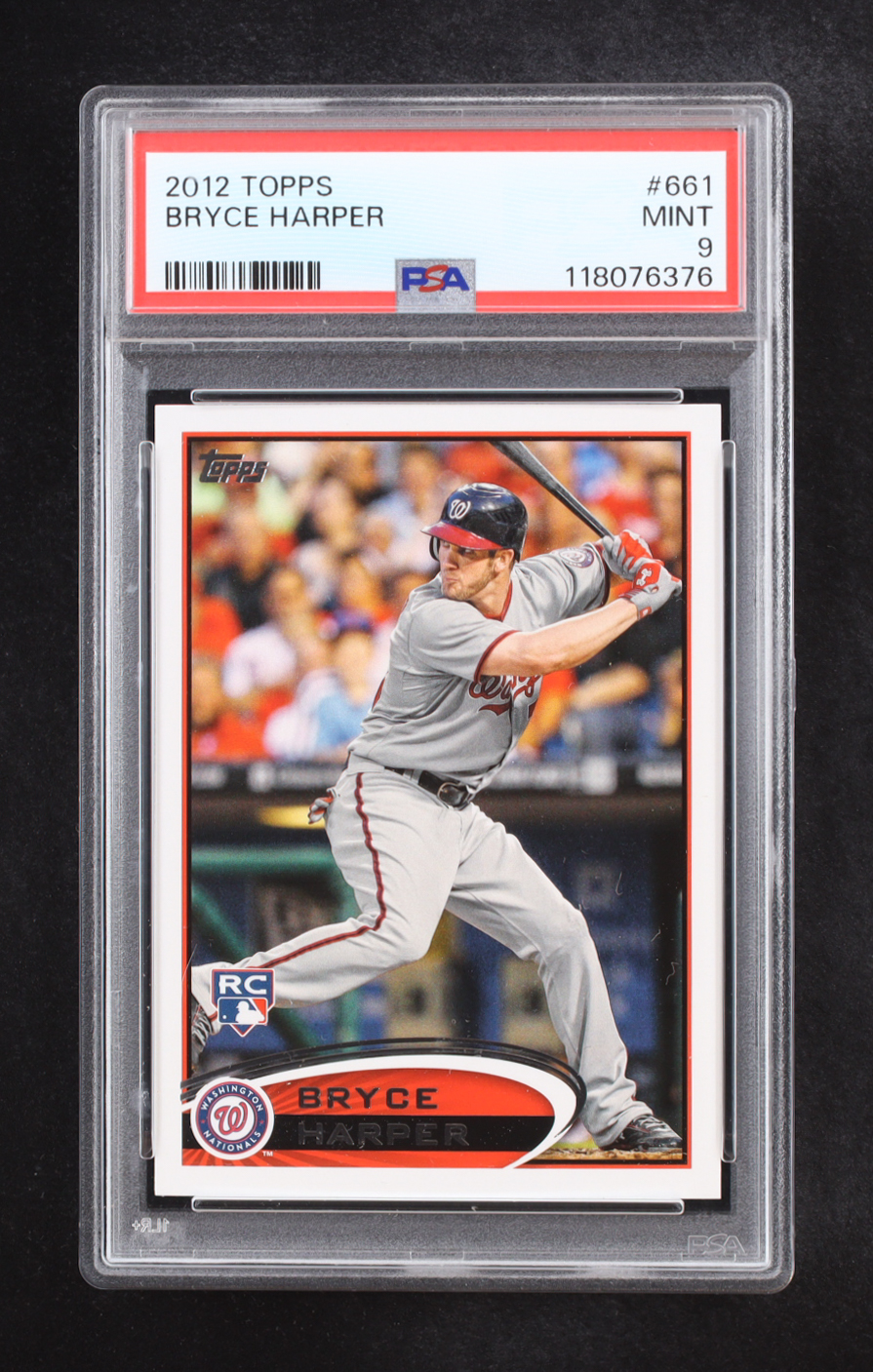 Bryce Harper 2012 Topps #661 RC (PSA 9) at PristineAuction.com Bryce Harper 2012 Topps #661 RC (PSA 9) at PristineAuction.com