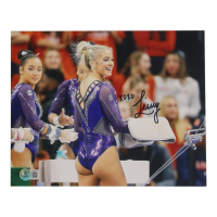 Olivia 'Livvy' Dunne Signed 8x10 Photo Inscribed "XOXO" (Beckett) at PristineAuction.com