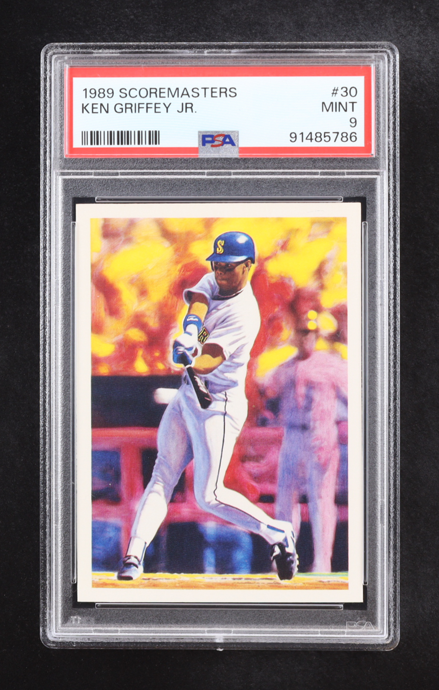 Ken Griffey Jr. 1989 Scoremasters #30 RC (PSA 9) at PristineAuction.com Ken Griffey Jr. 1989 Scoremasters #30 RC (PSA 9) at PristineAuction.com