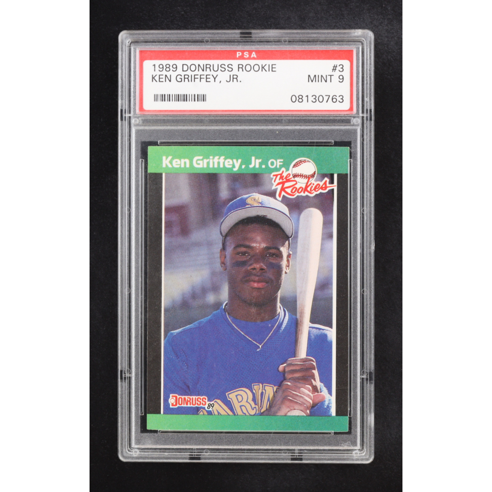 Ken Griffey Jr. 1989 Donruss The Rookies #3 RC (PSA 9) at PristineAuction.com Ken Griffey Jr. 1989 Donruss The Rookies #3 RC (PSA 9) at PristineAuction.com
