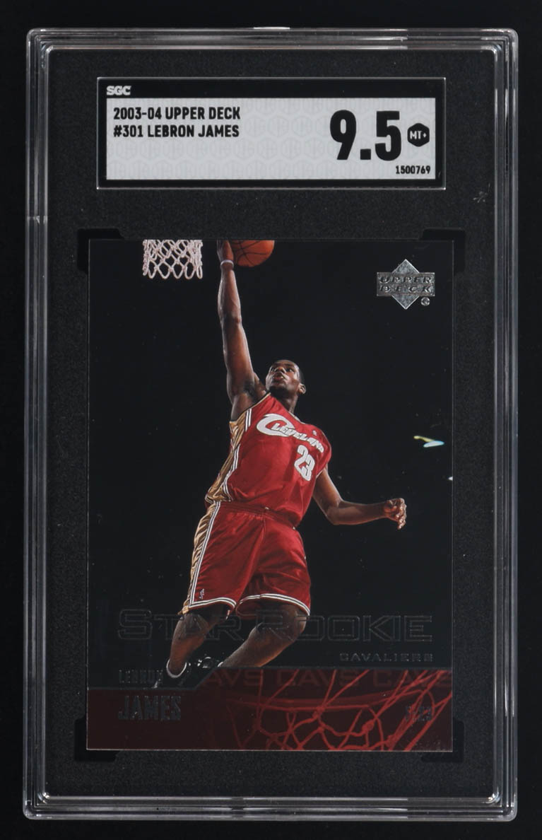 LeBron James 2003-04 Upper Deck #301 RC (SGC 9.5) at PristineAuction.com LeBron James 2003-04 Upper Deck #301 RC (SGC 9.5) at PristineAuction.com