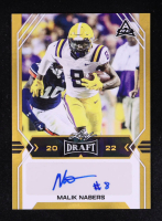 Malik Nabers 2022 Leaf Draft and Prospects Autographs Gold #BAMN1 RC at PristineAuction.com