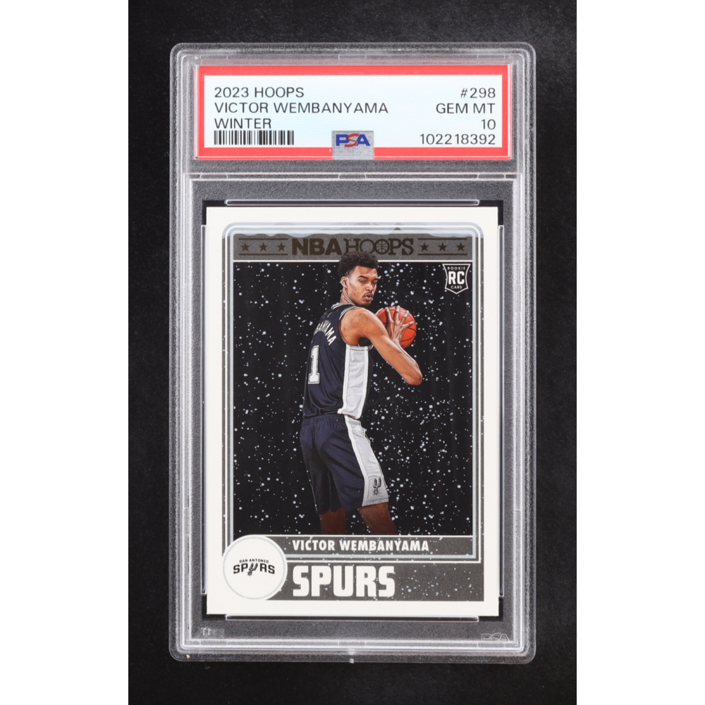 Victor Wembanyama 2023 NBA Hoops Winter #298 RC (PSA 10) at PristineAuction.com