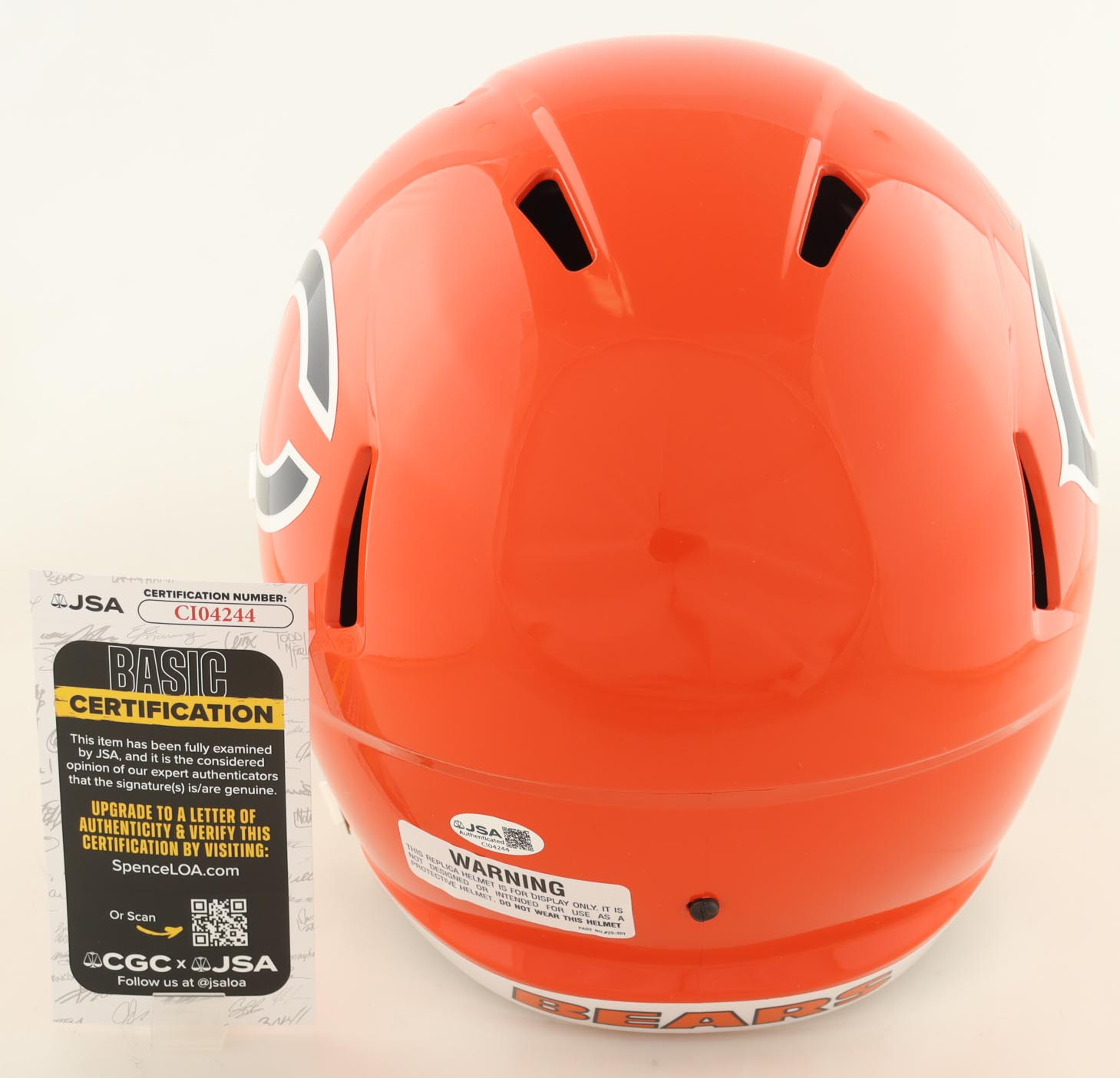 Colston Loveland Signed Bears Full-Size Speed Helmet (JSA) at PristineAuction.com Colston Loveland Signed Bears Full-Size Speed Helmet (JSA) at PristineAuction.com