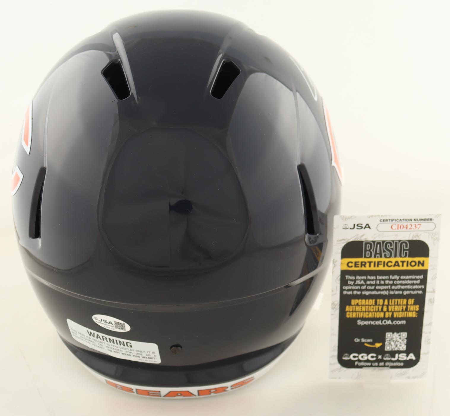 Colston Loveland Signed Bears Full-Size Speed Helmet (JSA) at PristineAuction.com Colston Loveland Signed Bears Full-Size Speed Helmet (JSA) at PristineAuction.com