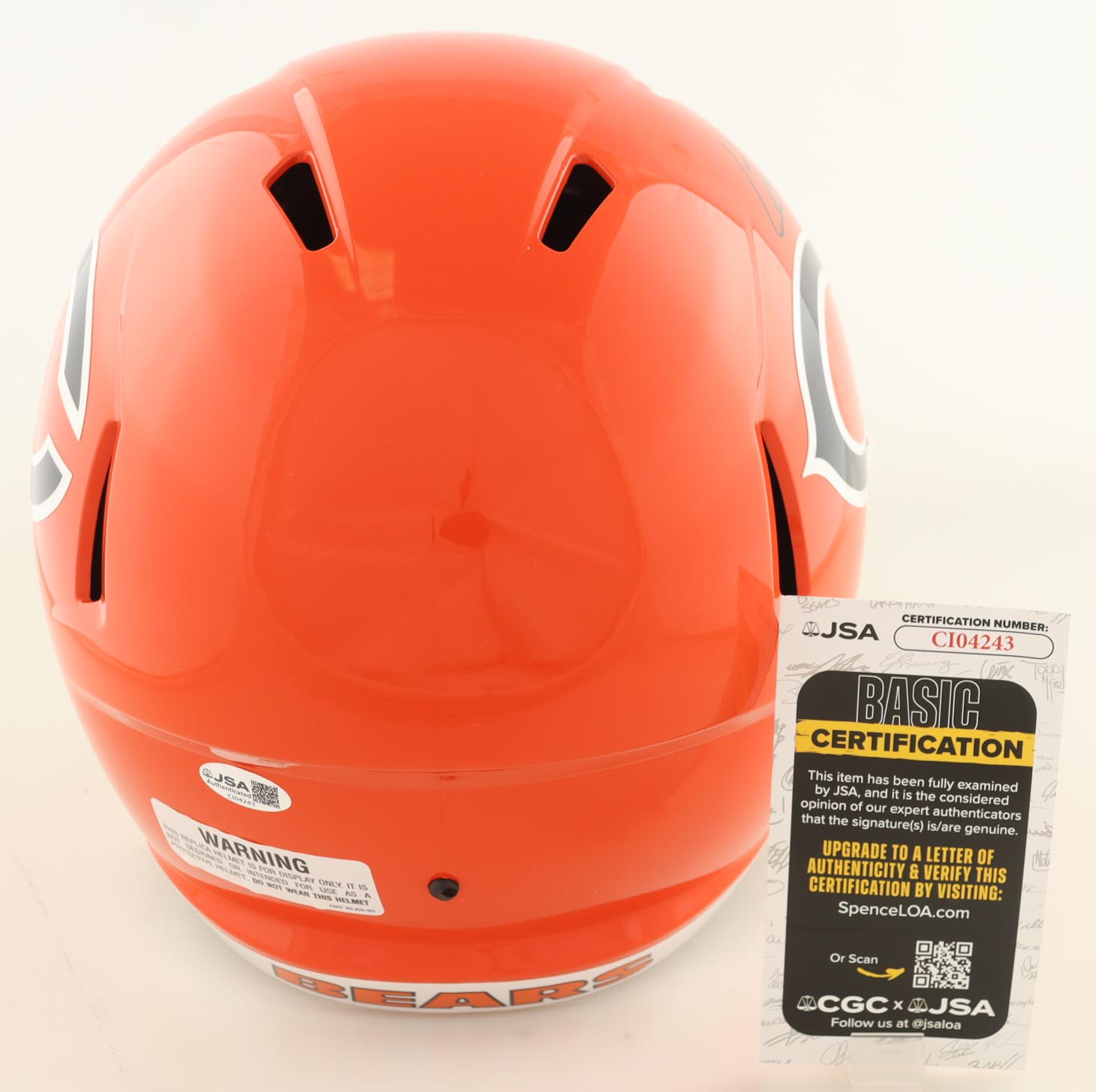 Colston Loveland Signed Bears Full-Size Speed Helmet (JSA) at PristineAuction.com Colston Loveland Signed Bears Full-Size Speed Helmet (JSA) at PristineAuction.com