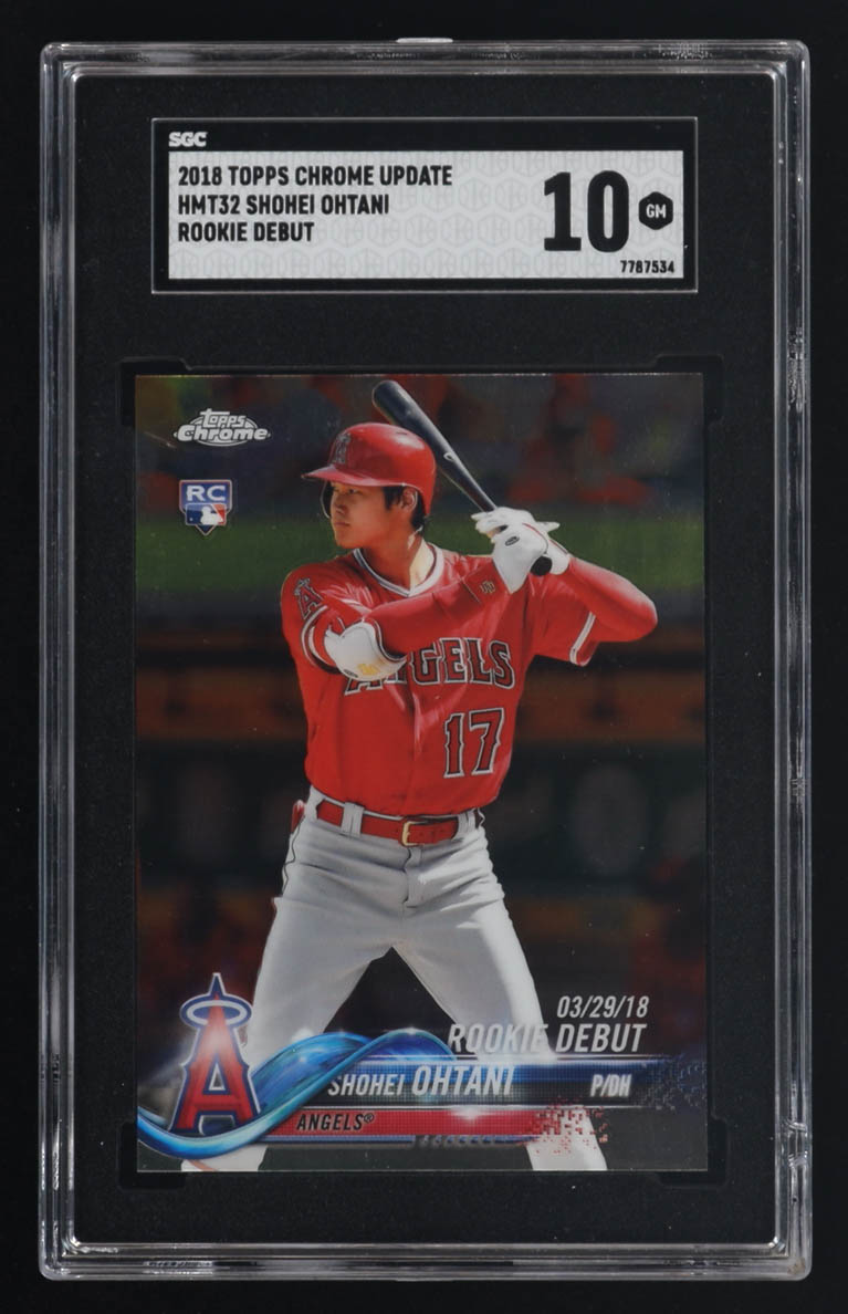 Shohei Ohtani 2018 Topps Chrome Update #HMT32 RD RC (SGC 10) at PristineAuction.com Shohei Ohtani 2018 Topps Chrome Update #HMT32 RD RC (SGC 10) at PristineAuction.com