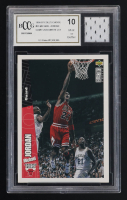 Michael Jordan 1996-97 Collector's Choice #23 with Game Used Jersey Piece (BCCG 10) at PristineAuction.com