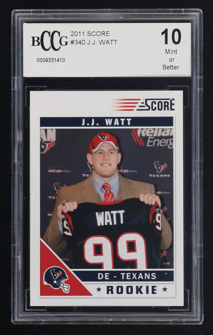 JJ Watt 2011 Score #340 RC (BCCG 10) at PristineAuction.com JJ Watt 2011 Score #340 RC (BCCG 10) at PristineAuction.com