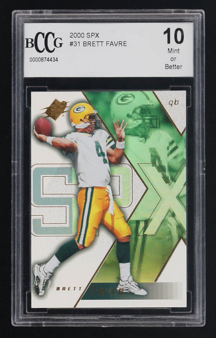 Brett Favre 2000 SPX #31 (BCCG 10) at PristineAuction.com Brett Favre 2000 SPX #31 (BCCG 10) at PristineAuction.com