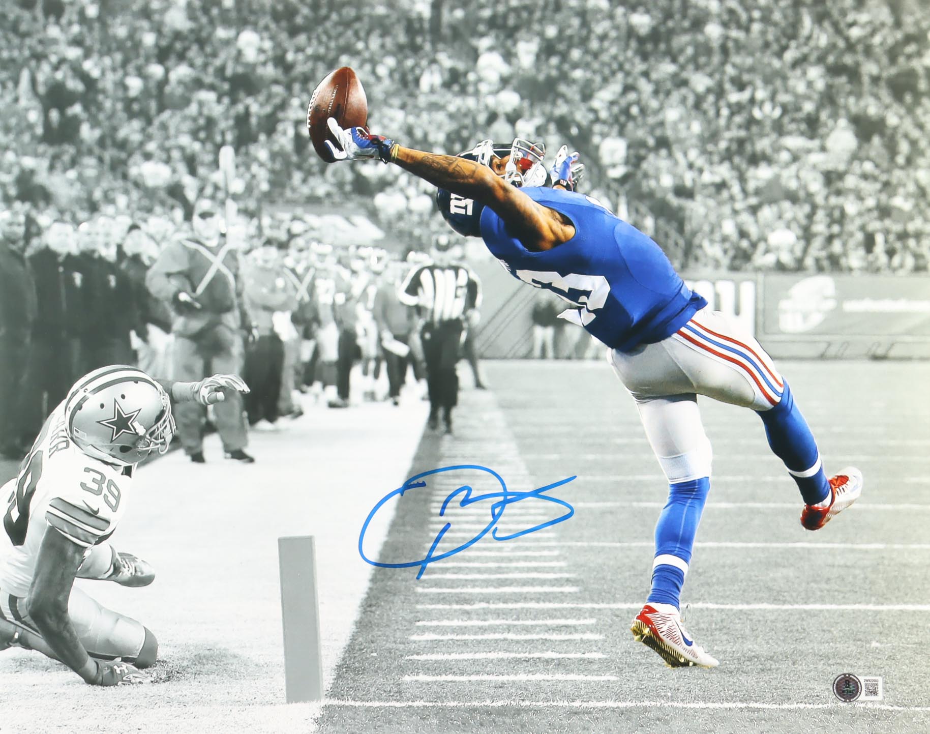 Odell Beckham Jr. Signed Giants 16x20 Photo (Beckett) at PristineAuction.com Odell Beckham Jr. Signed Giants 16x20 Photo (Beckett) at PristineAuction.com
