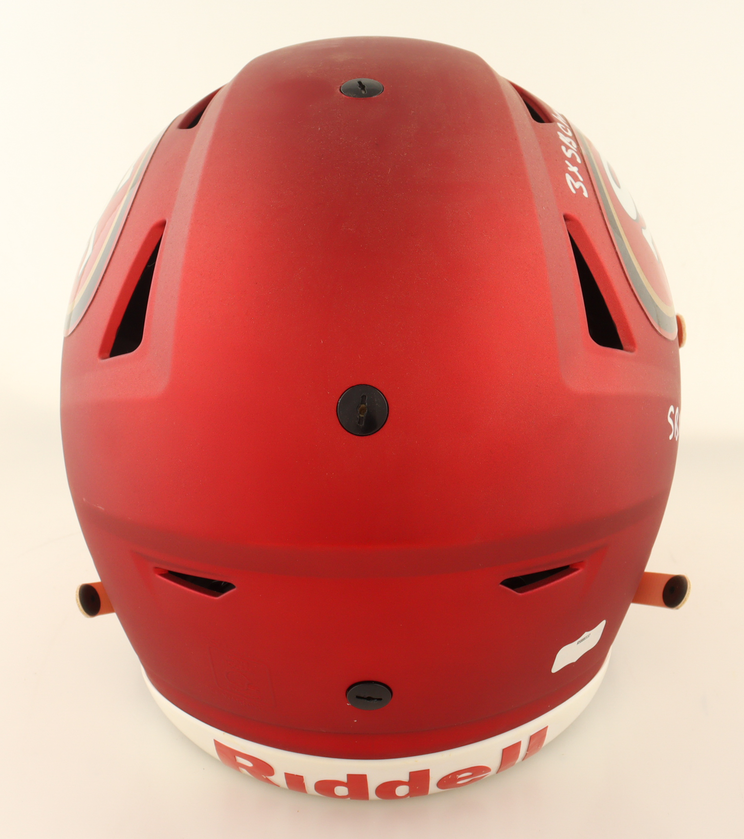 Jerry Rice Signed 49ers Full-Size Authentic On-Field Speed-Flex Helmet With Multiple Inscriptions (Radtke) at PristineAuction.com Jerry Rice Signed 49ers Full-Size Authentic On-Field Speed-Flex Helmet With Multiple Inscriptions (Radtke) at PristineAuction.com