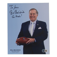 Bill Belichick Signed North Carolina Tar Heels 8x10 Photo Inscribed "Go Heels!" (Beckett) at PristineAuction.com