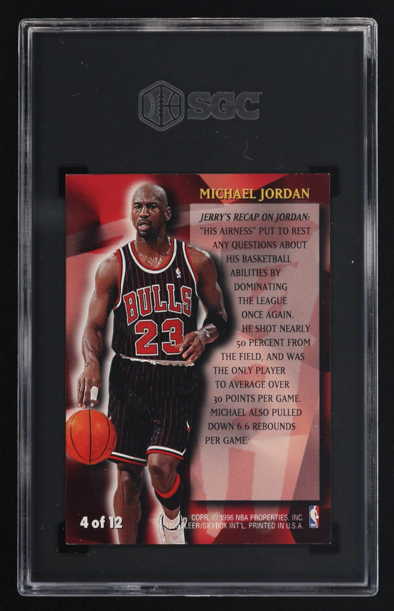 Michael Jordan 1996-97 Fleer Stackhouse's All-Fleer #4 (SGC 8) at PristineAuction.com Michael Jordan 1996-97 Fleer Stackhouse's All-Fleer #4 (SGC 8) at PristineAuction.com