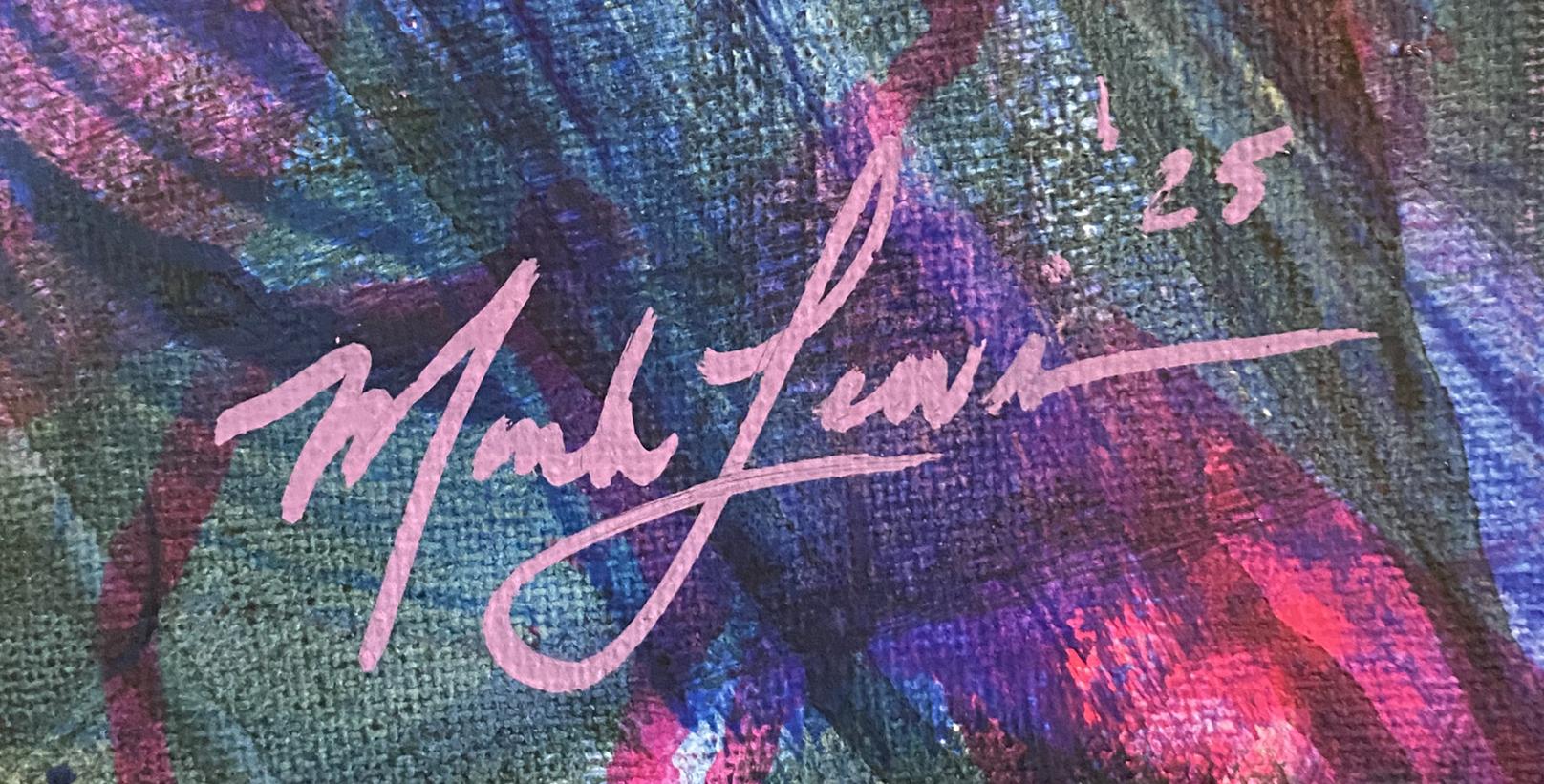 Mark Lewis Custom Framed Original Painting On Canvas #033-25 (Lewis) at PristineAuction.com Mark Lewis Custom Framed Original Painting On Canvas #033-25 (Lewis) at PristineAuction.com