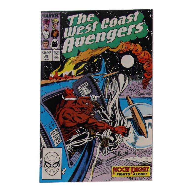 1988 "The West Coast Avengers" Issue #29 Marvel Comic Book at PristineAuction.com 1988 "The West Coast Avengers" Issue #29 Marvel Comic Book at PristineAuction.com