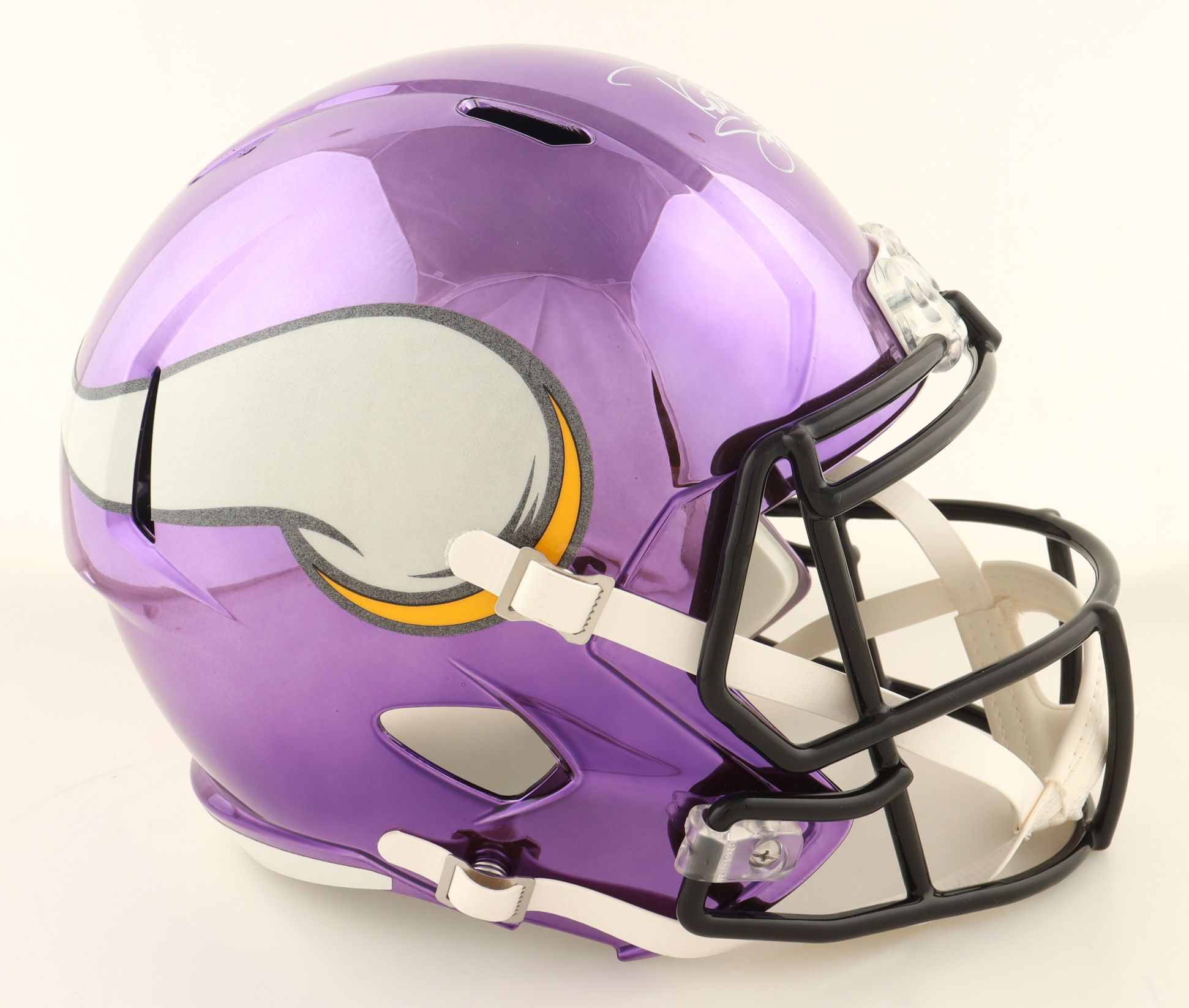 Robert Smith Signed Vikings Full-Size Authentic On-Field Chrome Speed Helmet (JSA) at PristineAuction.com Robert Smith Signed Vikings Full-Size Authentic On-Field Chrome Speed Helmet (JSA) at PristineAuction.com