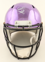 Robert Smith Signed Vikings Full-Size Authentic On-Field Chrome Speed Helmet (JSA) at PristineAuction.com