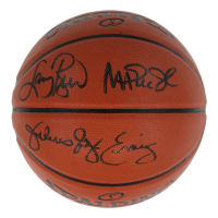 Larry Bird, Julius Erving & Magic Johnson Signed NBA Basketball (Beckett | Schwartz | Bird) at PristineAuction.com