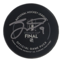 Jack Eichel Signed 2023 Stanley Cup Final Logo Hockey Puck (Fanatics) at PristineAuction.com