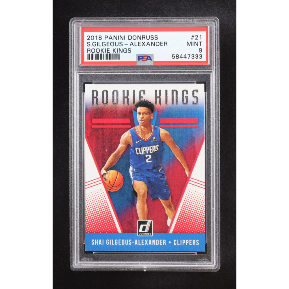 Shai Gilgeous-Alexander 2018 Panini Donruss Rookie Kings #21 RC (PSA 9) at PristineAuction.com Shai Gilgeous-Alexander 2018 Panini Donruss Rookie Kings #21 RC (PSA 9) at PristineAuction.com
