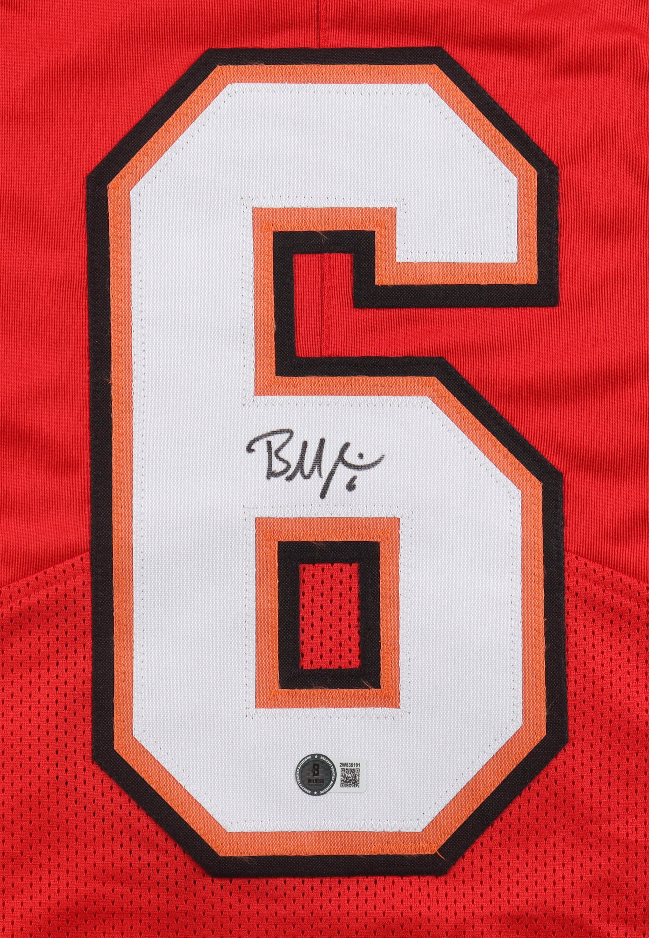Baker Mayfield Signed Jersey (Beckett) at PristineAuction.com Baker Mayfield Signed Jersey (Beckett) at PristineAuction.com