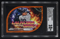 Aaron Judge 2024 Topps Cosmic Chrome Launched Into Orbit Orange Galactic Refractor #LIO23 #16/25 (SGC 10) at PristineAuction.com