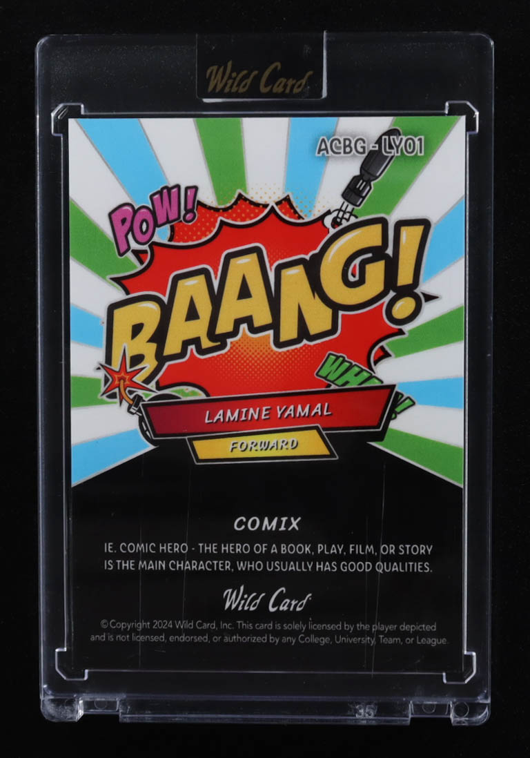 Lamine Yamal 2024 Wild Card Comix Lamine Yamal #ACBGLY01 #9/10 RC at PristineAuction.com Lamine Yamal 2024 Wild Card Comix Lamine Yamal #ACBGLY01 #9/10 RC at PristineAuction.com