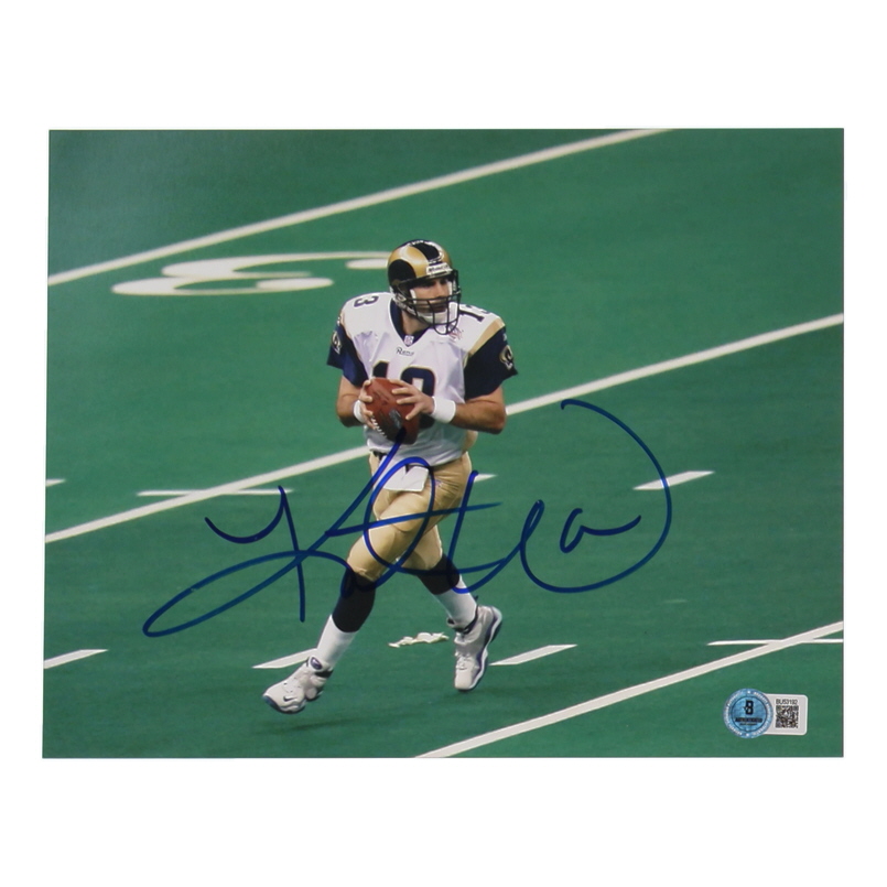 Kurt Warner Signed Rams 8x10 Photo (Beckett) at PristineAuction.com Kurt Warner Signed Rams 8x10 Photo (Beckett) at PristineAuction.com