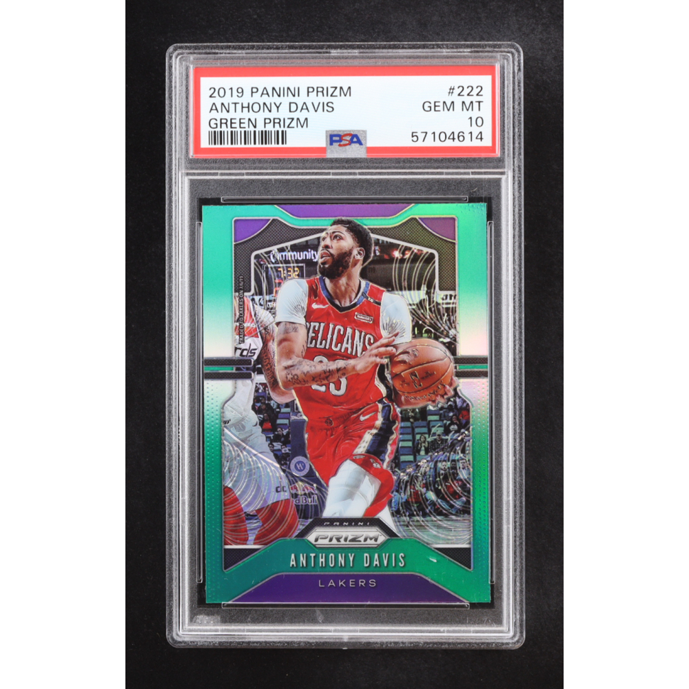Anthony Davis 2019 Panini Prizm Prizms Green #222 (PSA 10) at PristineAuction.com Anthony Davis 2019 Panini Prizm Prizms Green #222 (PSA 10) at PristineAuction.com