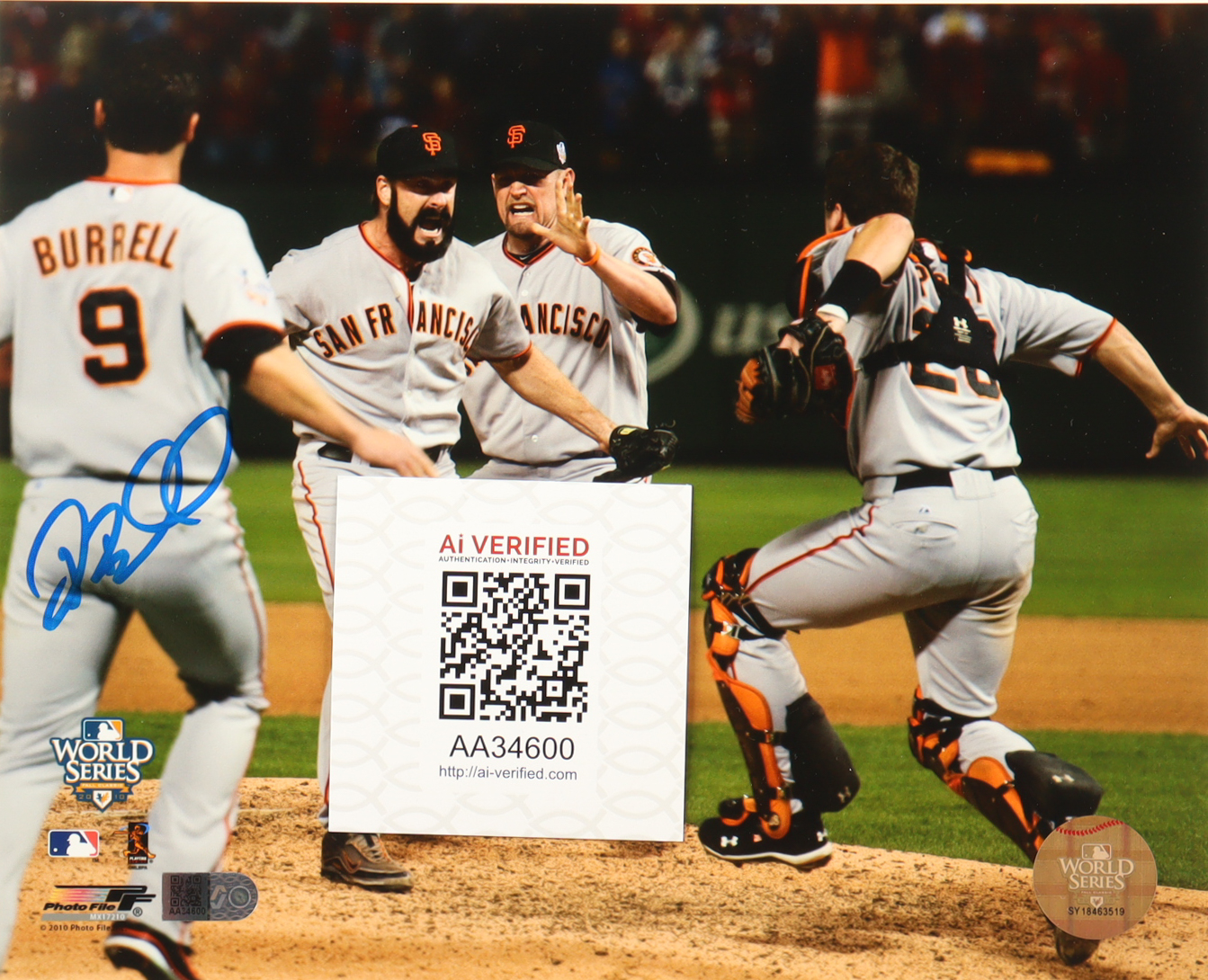 Pat Burrell Signed Giants 8x10 Photo (AIV) at PristineAuction.com Pat Burrell Signed Giants 8x10 Photo (AIV) at PristineAuction.com